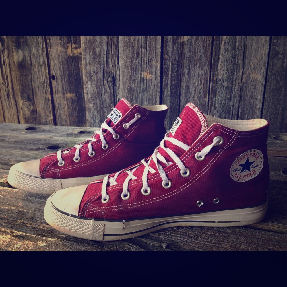 Burgundy High Top Converse Women’s 11 / Men’s 9.5